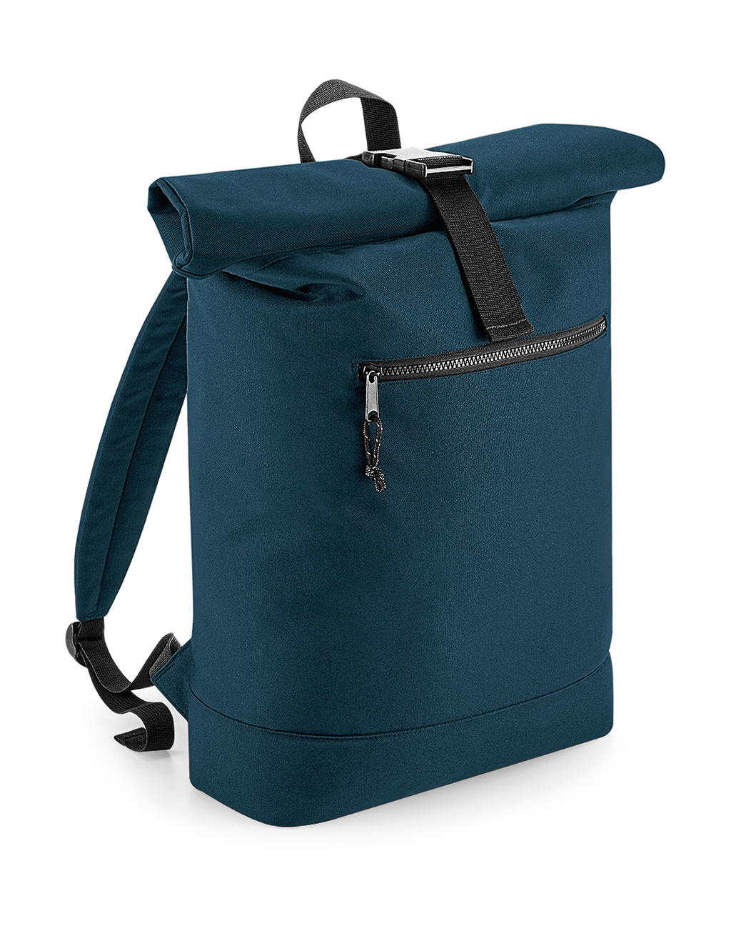  Recycled Roll-Top Backpack in Farbe Petrol