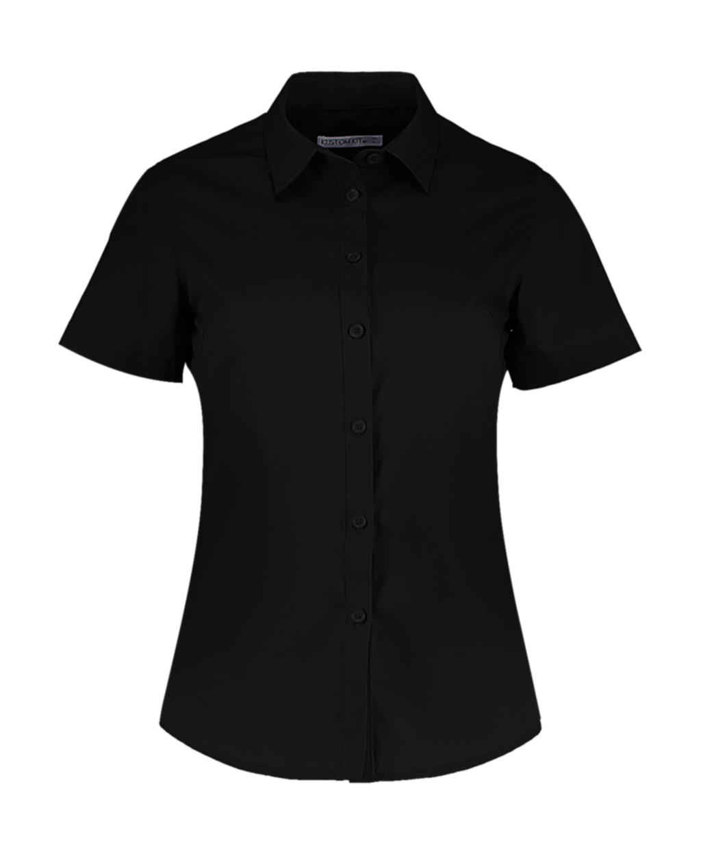  Womens Tailored Fit Poplin Shirt SSL in Farbe Black