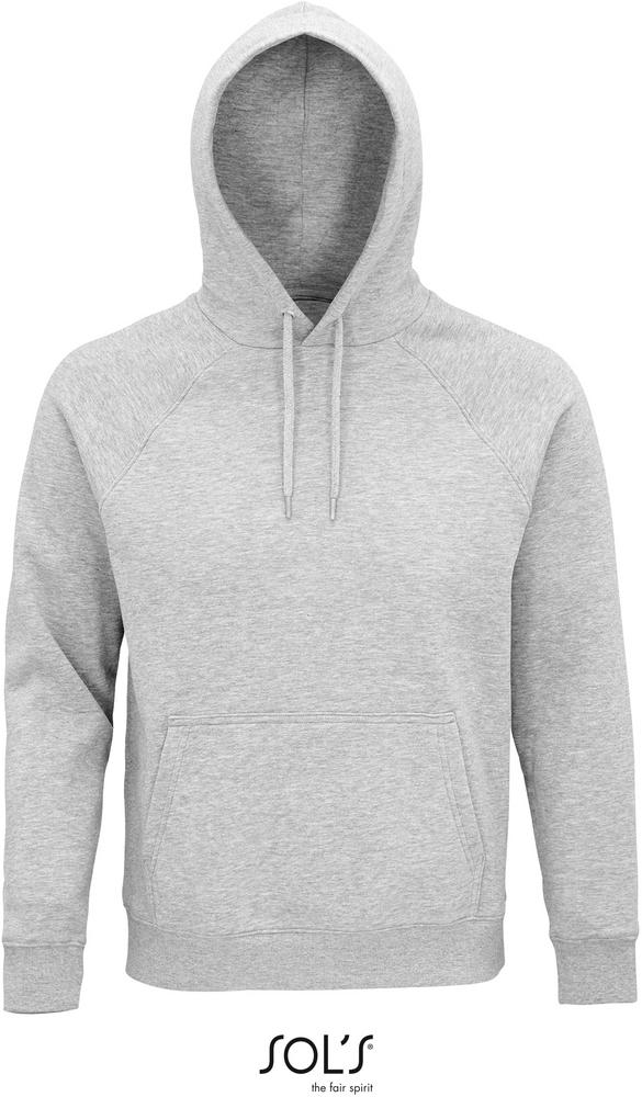 Sweatshirt Stellar Sweatshirt Unisex Mit Kapuze in Farbe grey melange