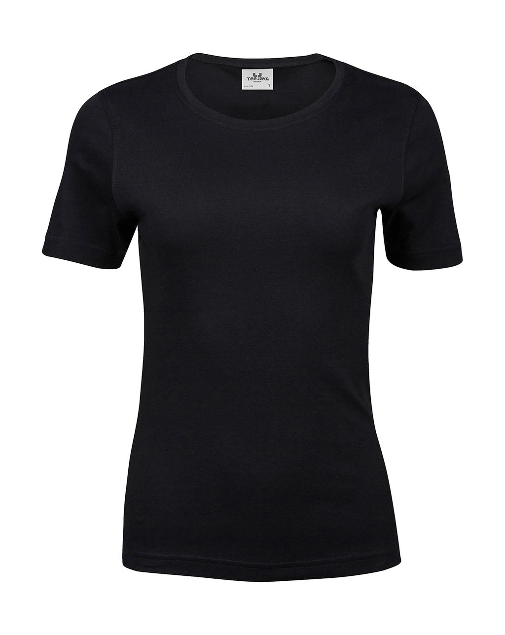  Ladies Interlock T-Shirt in Farbe Black