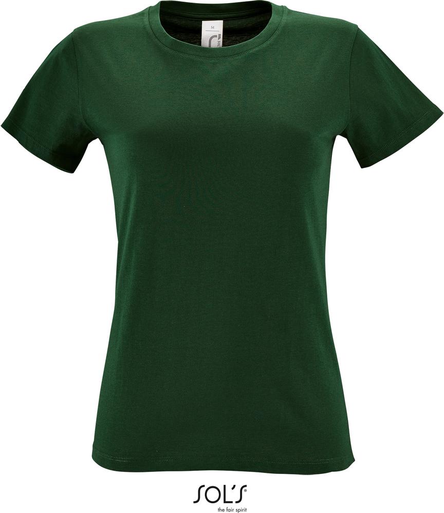 T-Shirt Regent Women Damen Rundhals T-Shirt in Farbe bottle green