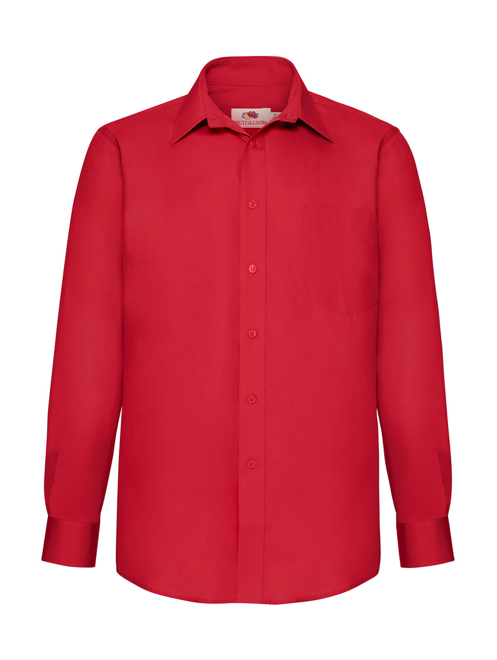  Poplin Shirt LS in Farbe Red