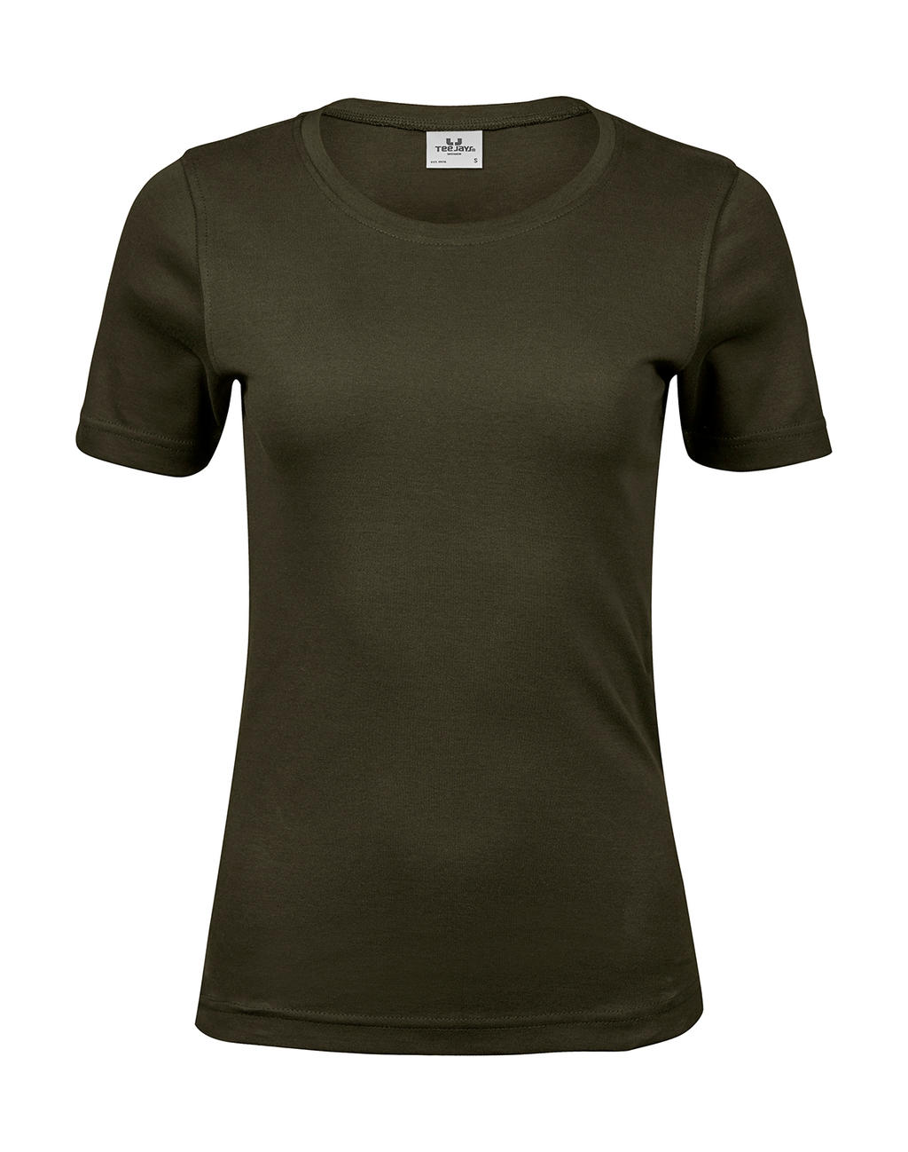  Ladies Interlock T-Shirt in Farbe Dark Olive