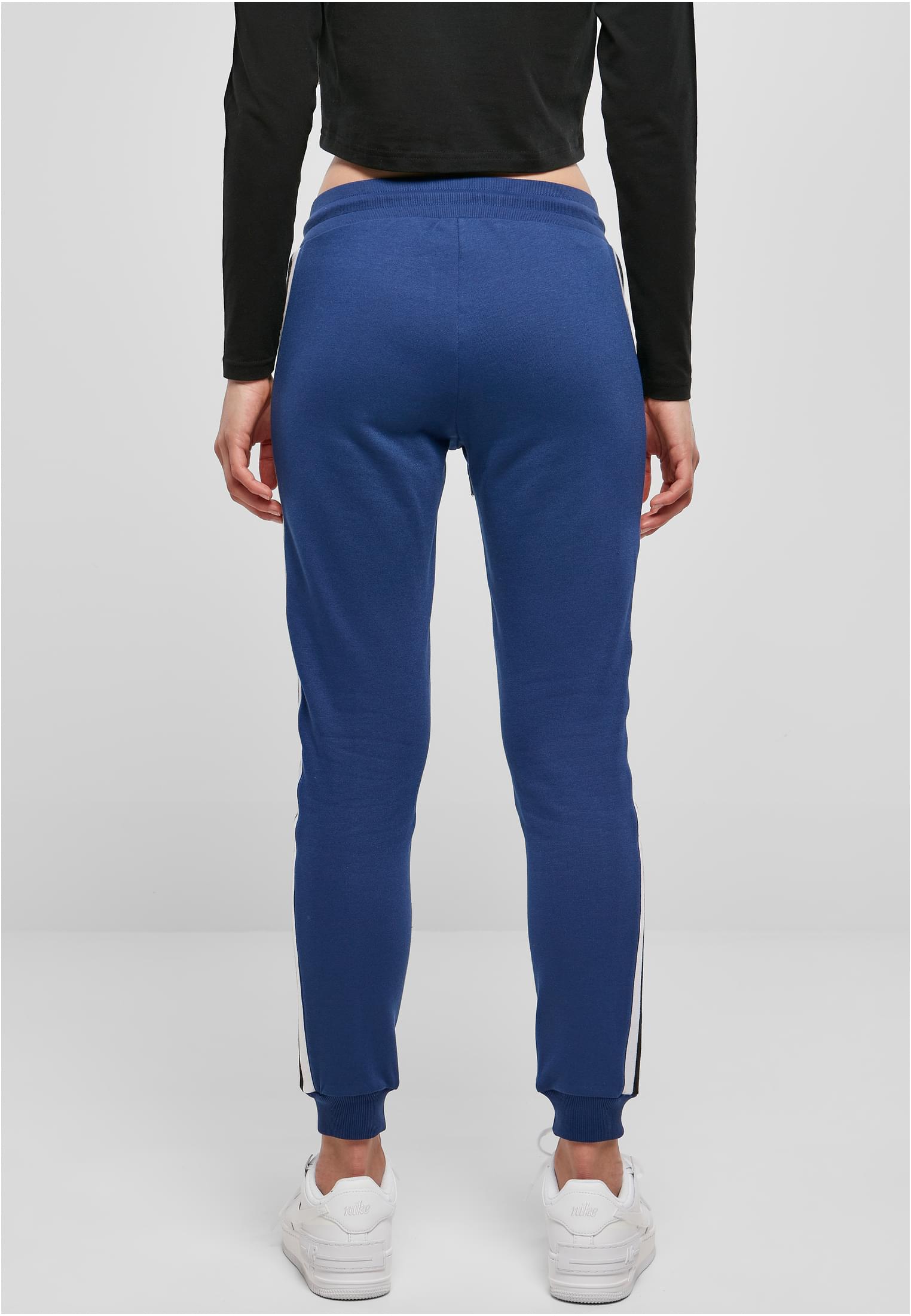 Damen Ladies College Contrast Sweatpants in Farbe spaceblue/white/black