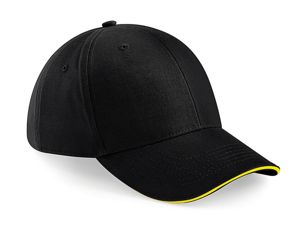  Athleisure 6 Panel Cap in Farbe Black/Yellow