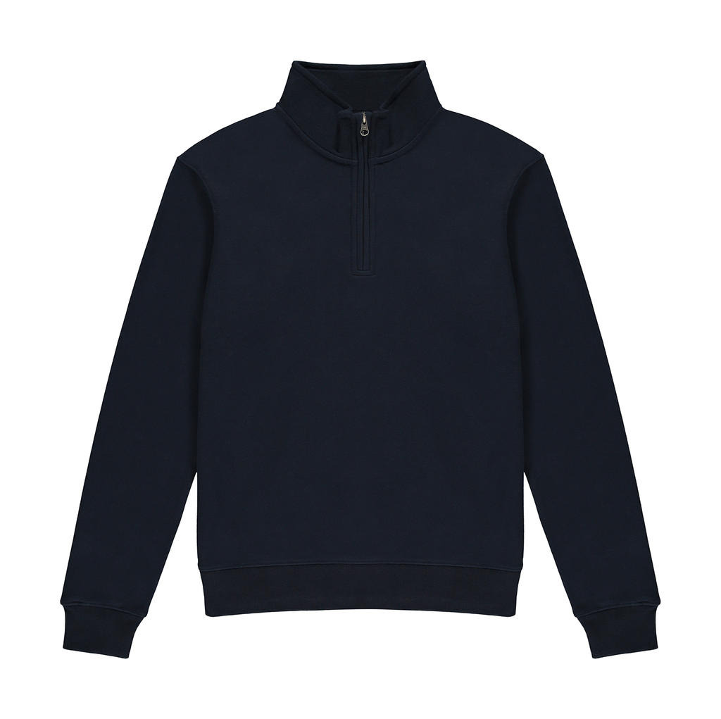 Regular Fit 1/4 Zip Sweatshirt in Farbe Navy