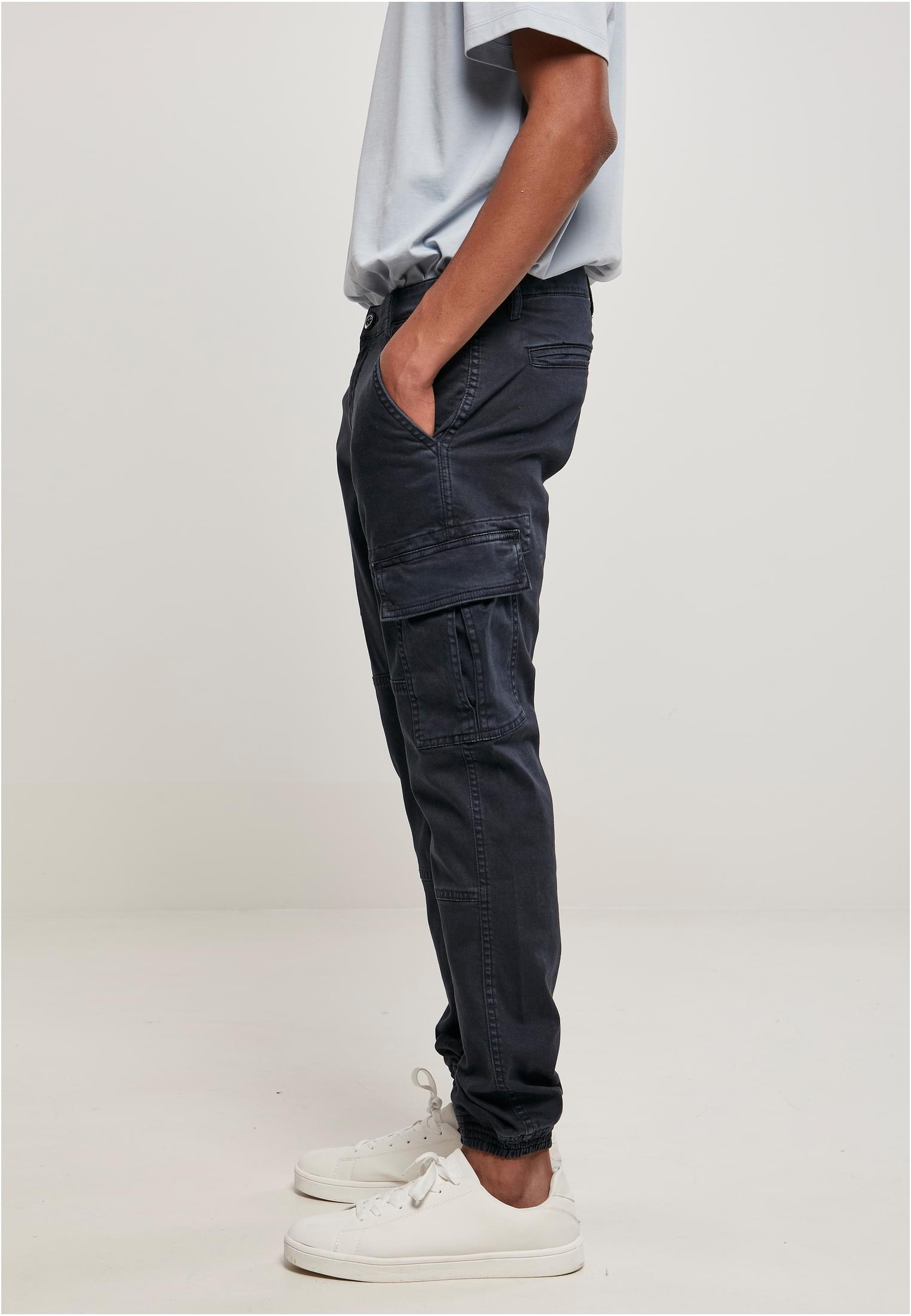Sweatpants Washed Cargo Twill Jogging Pants in Farbe midnightnavy
