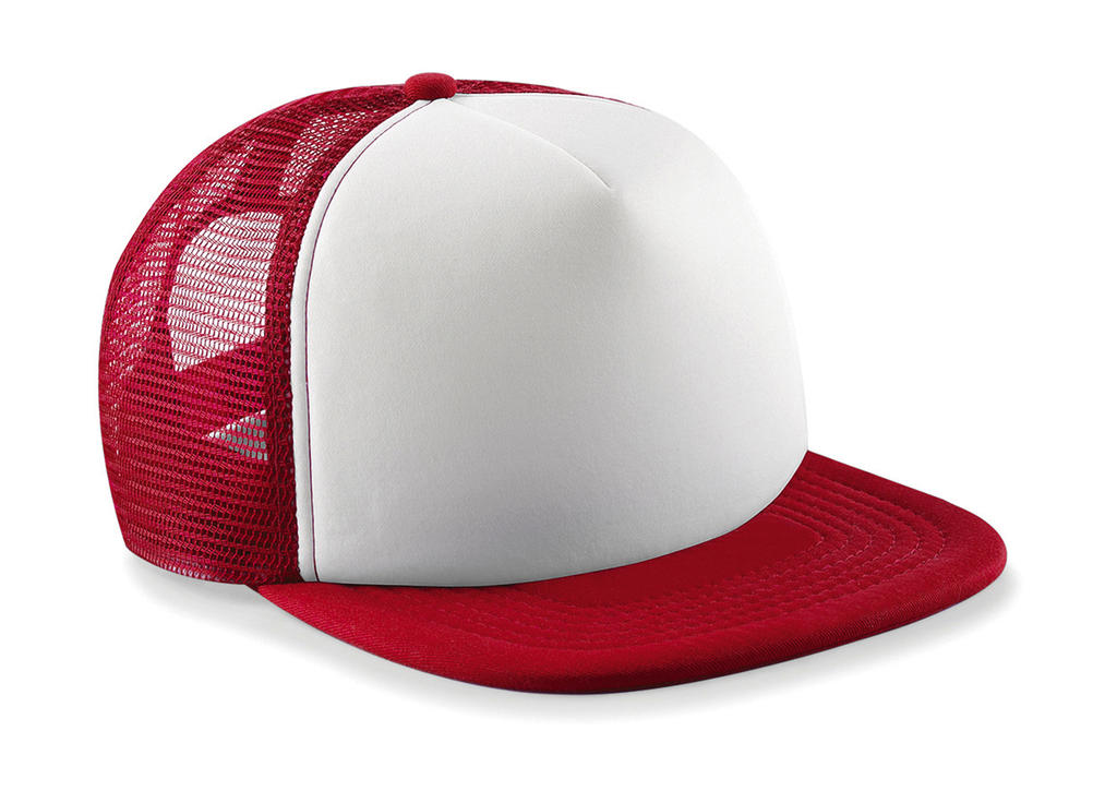  Vintage Snapback Trucker in Farbe Classic Red/White