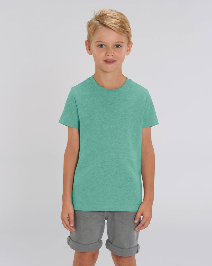Kids T-Shirt Mini Creator in Farbe Mid Heather Green