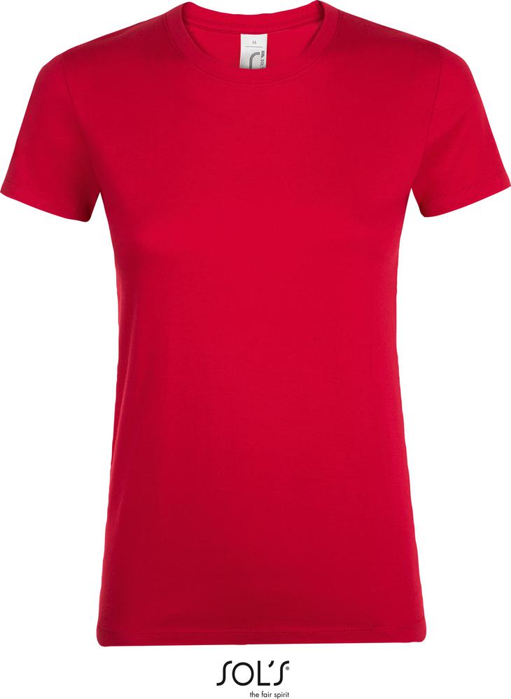 T-Shirt Regent Women Damen Rundhals T-Shirt in Farbe red