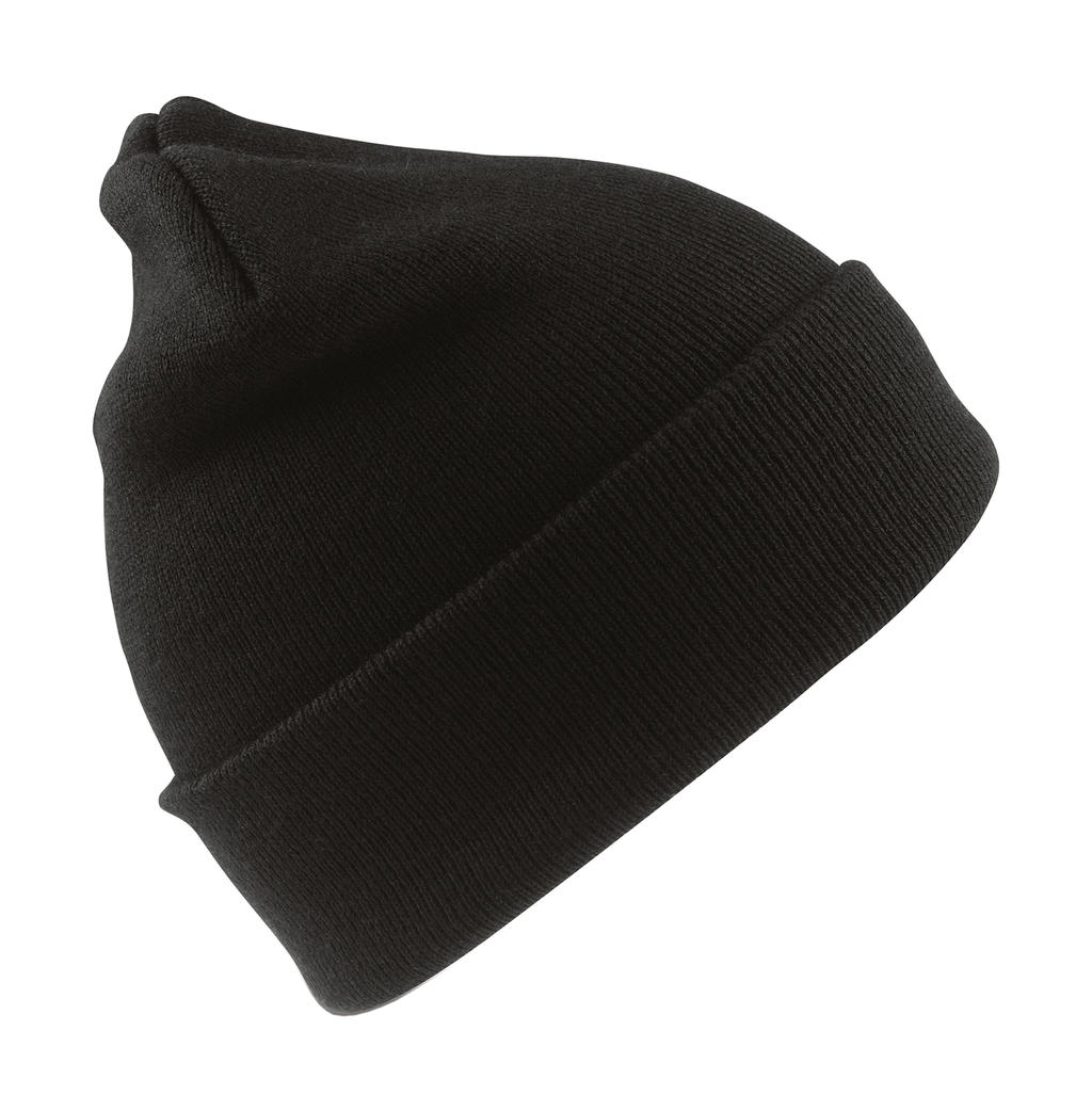  Woolly Ski Hat in Farbe Black
