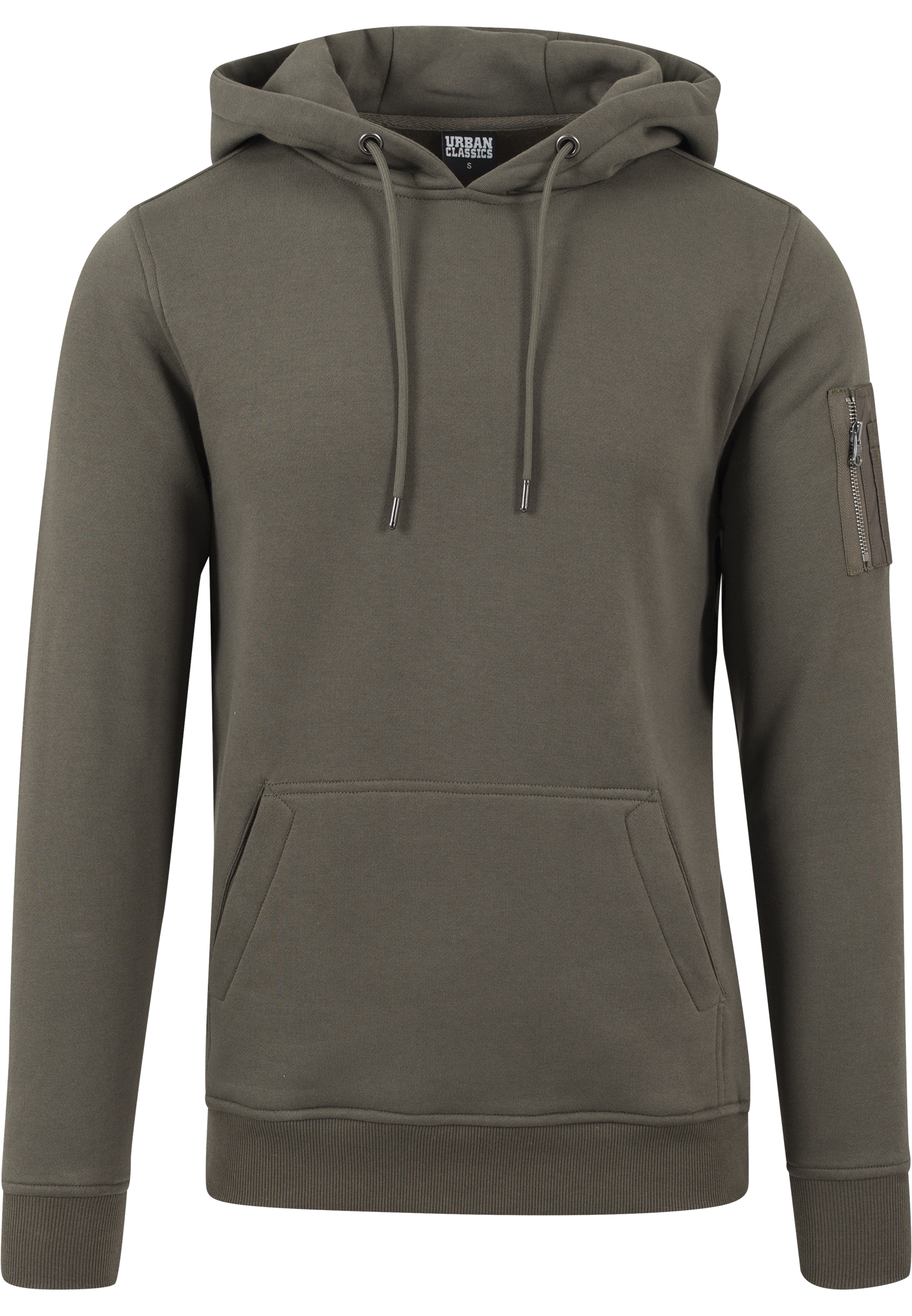 Hoodies Sweat Bomber Hoody in Farbe olive
