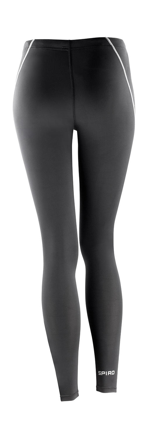  Womens Bodyfit Base Layer Leggings in Farbe Black