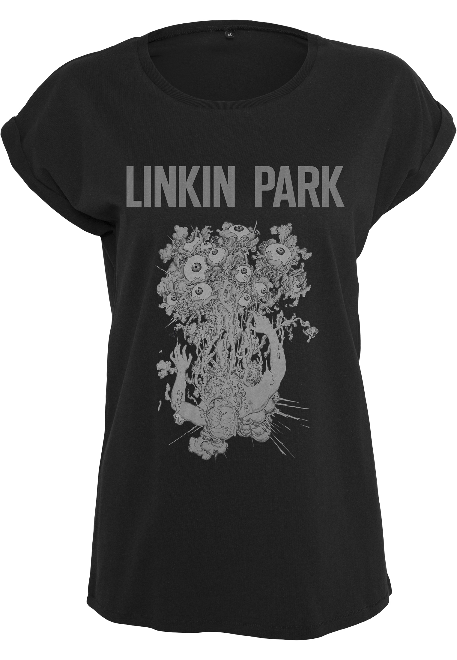 T-Shirts Ladies Linkin Park Eye Guts Tee in Farbe black