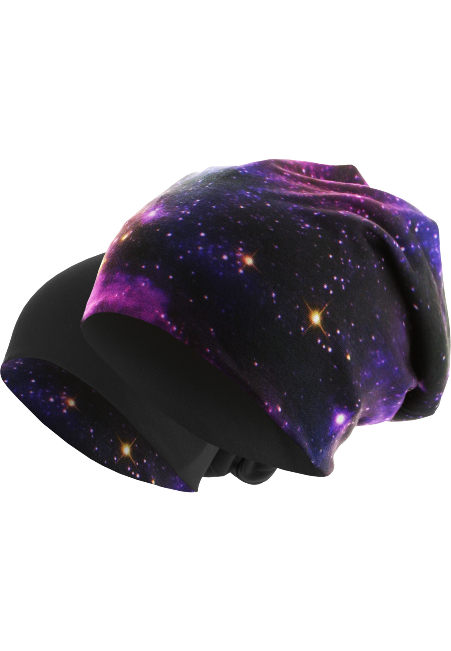 Caps & Beanies Printed Jersey Beanie in Farbe galaxy/black