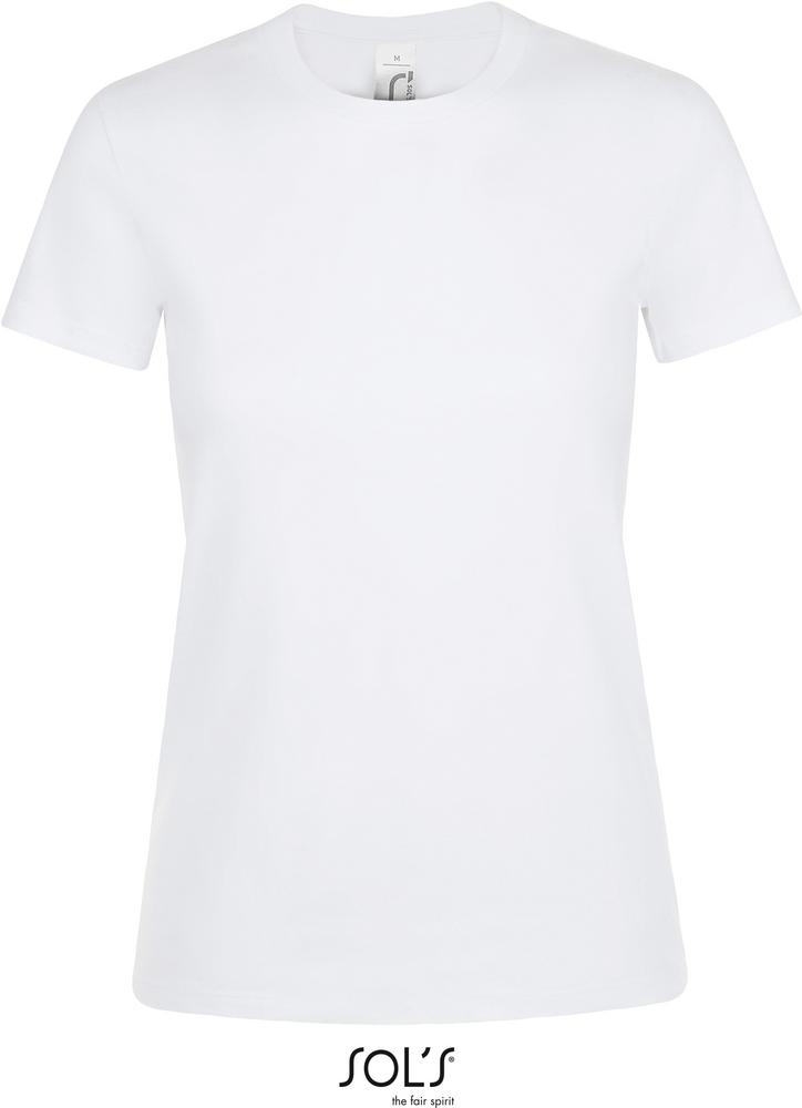 T-Shirt Regent Women Damen Rundhals T-Shirt in Farbe white