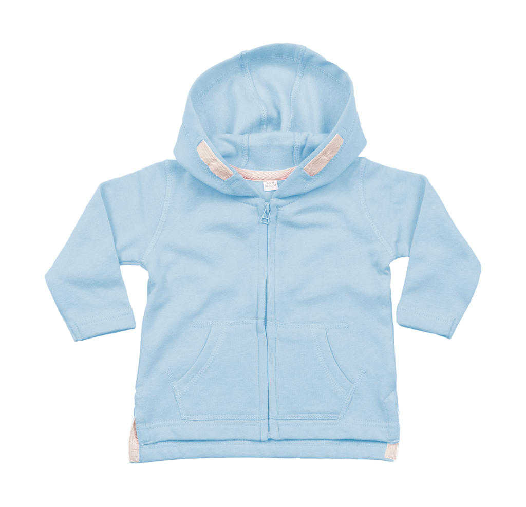  Baby Hoodie in Farbe Dusty Blue Organic
