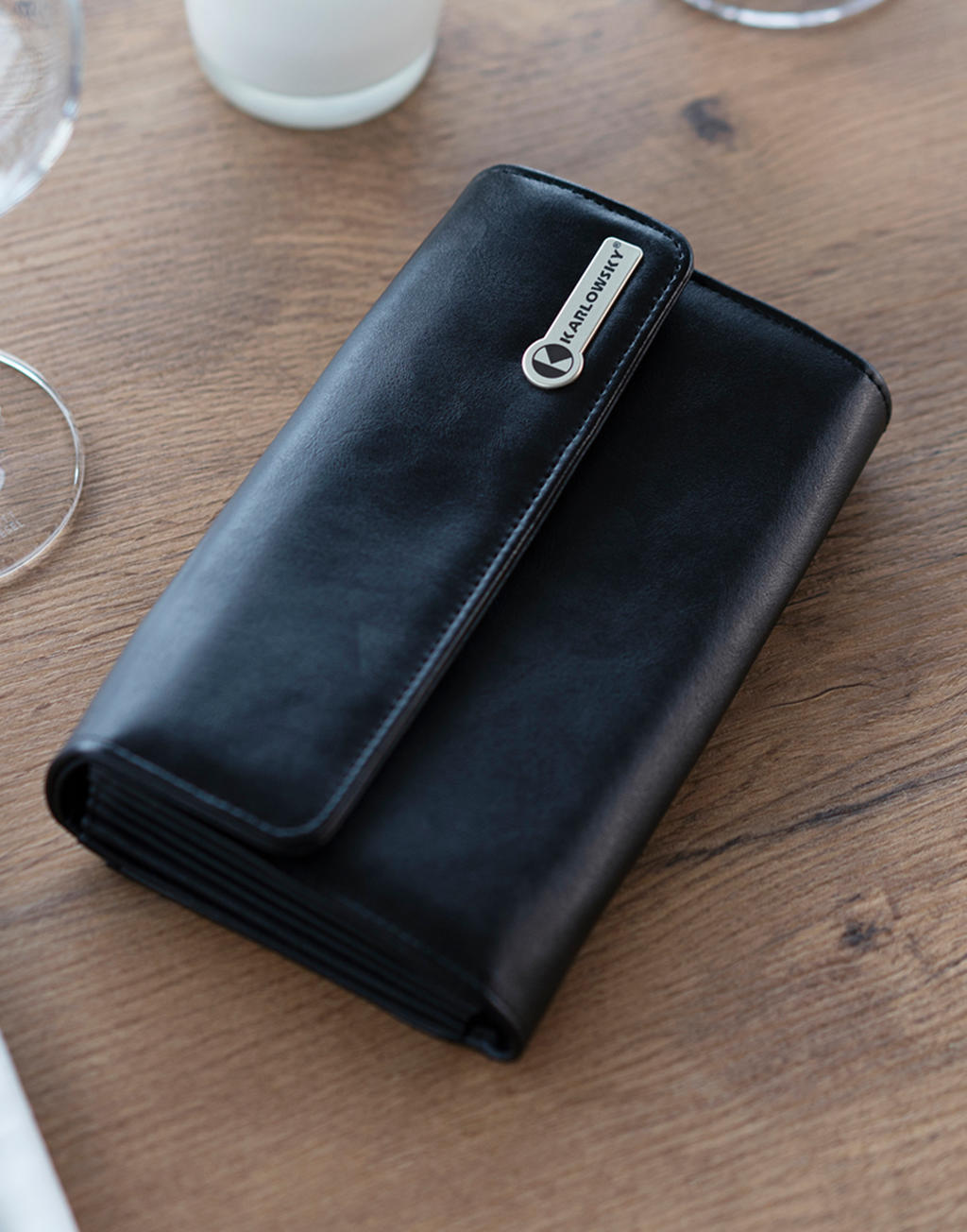 Waiter`s Wallet with Press Stud