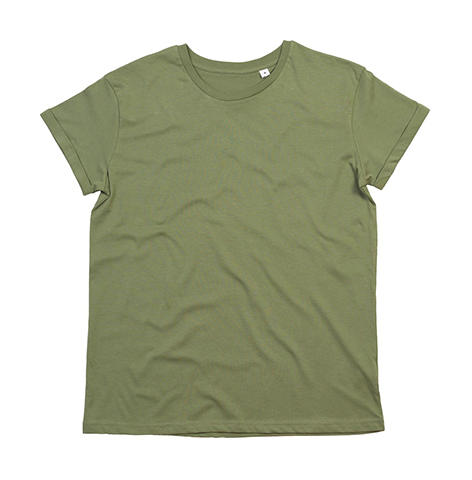  Mens Organic Roll Sleeve T in Farbe Soft Olive