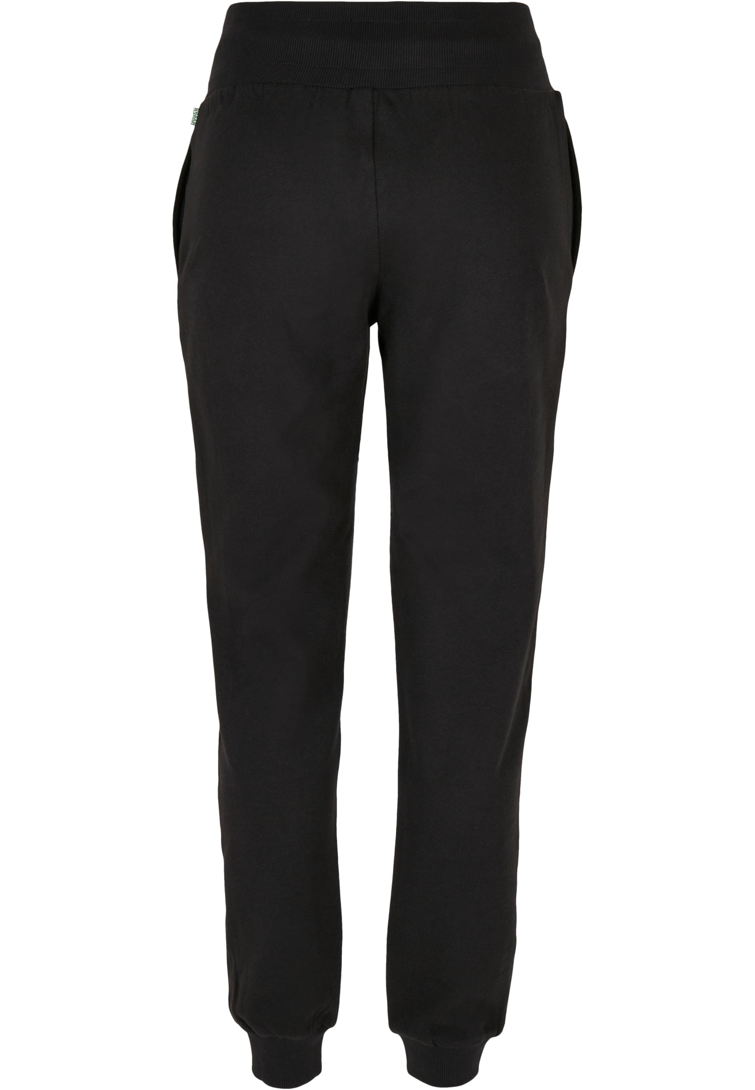Frauen Ladies Organic High Waist Sweat Pants in Farbe black