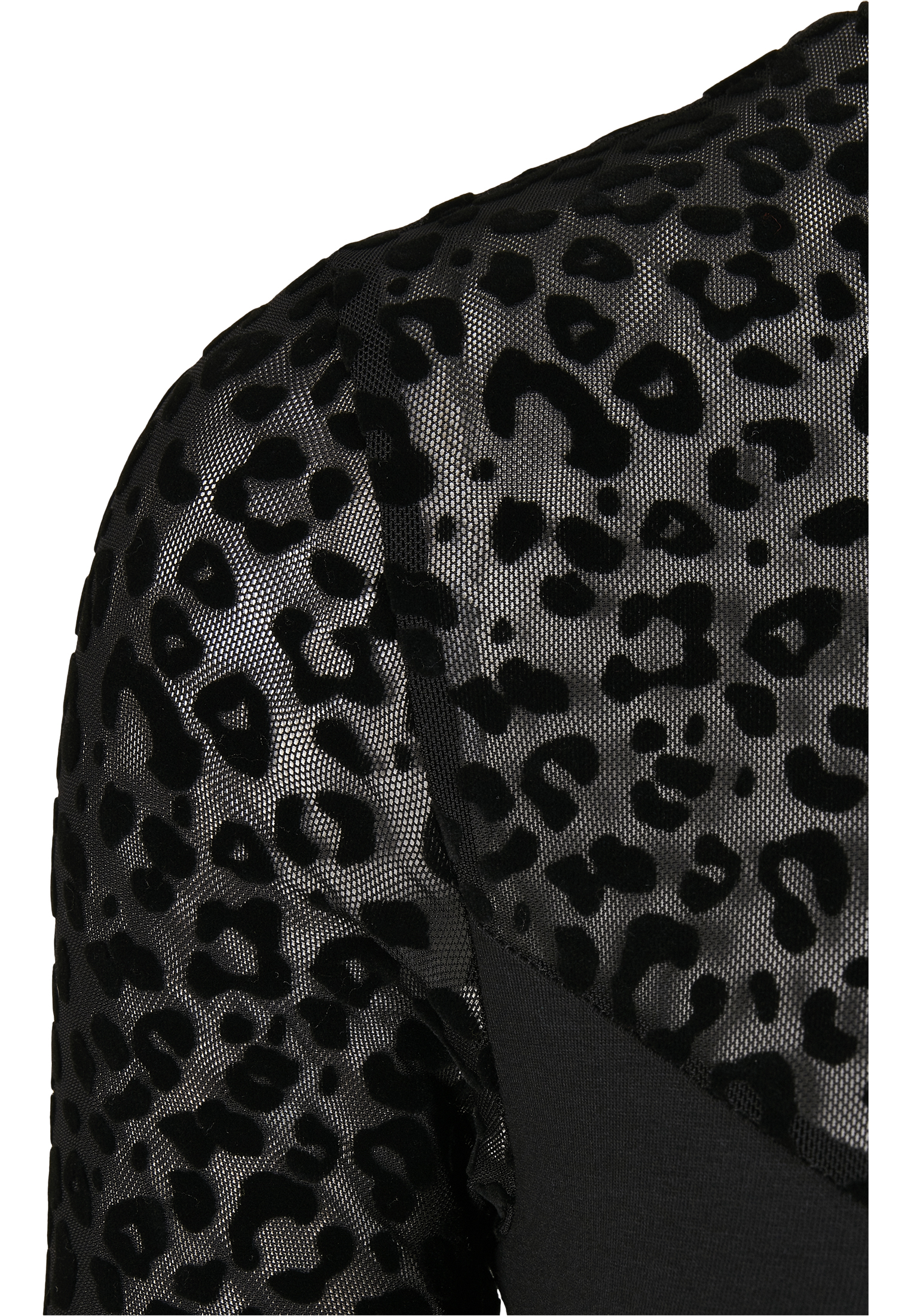 Kleider & R?cke Ladies Flock Lace Turtle Neck Dress in Farbe black