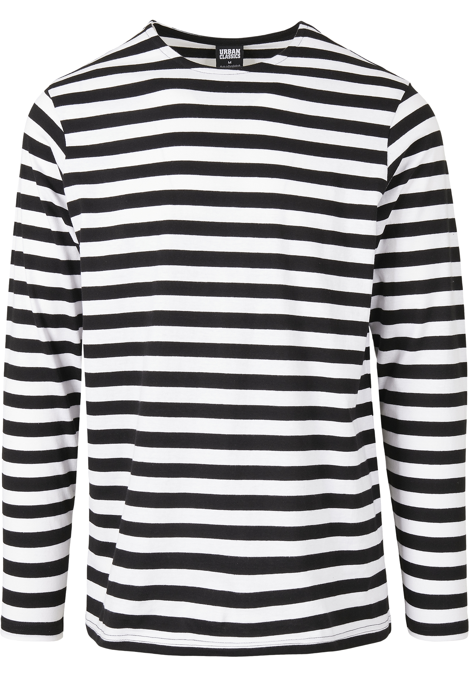 Longsleeves Regular Stripe LS in Farbe white/black