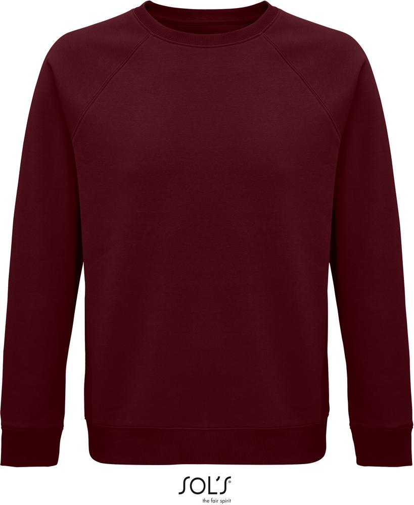 Sweatshirt Space Sweatshirt Unisex, Rundhals in Farbe burgundy