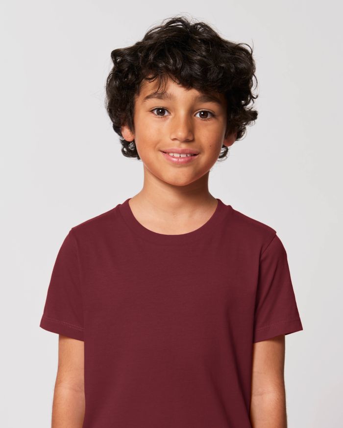 Kids T-Shirt Mini Creator in Farbe Burgundy