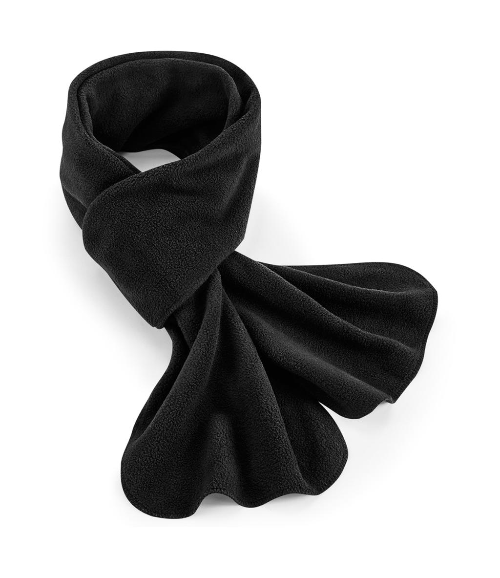  Recycled Fleece Scarf in Farbe Black