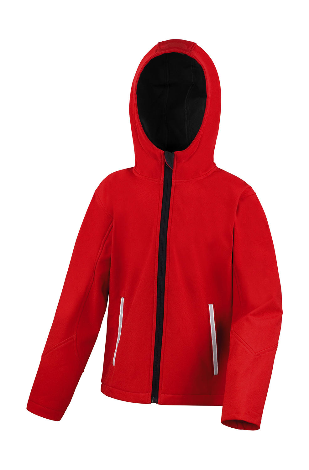  Kids TX Performance Hooded Softshell Jacket in Farbe Red/Black