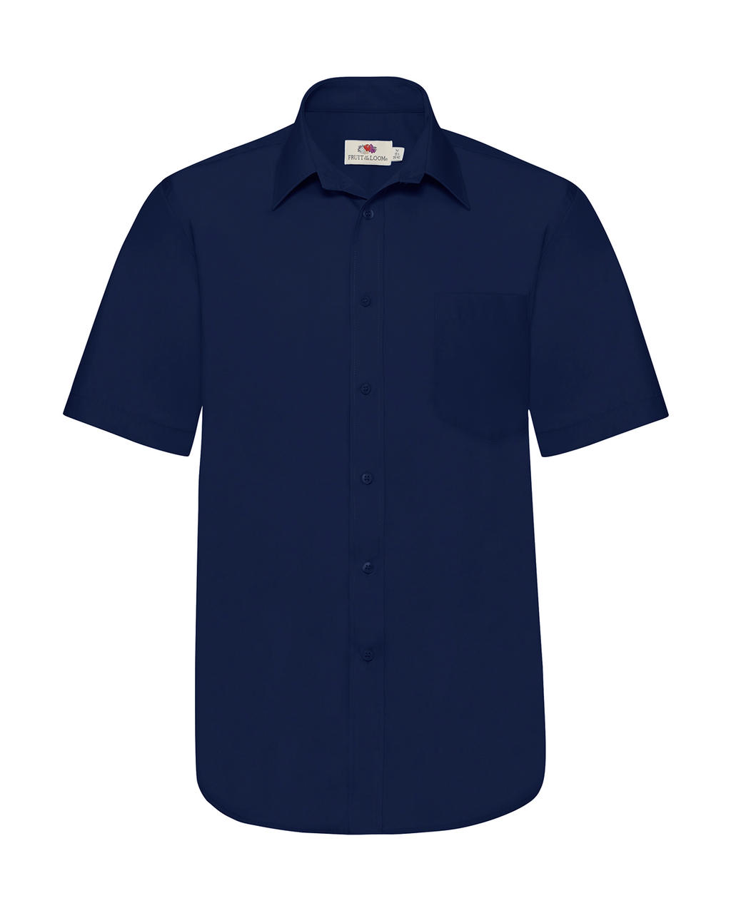  Poplin Shirt in Farbe Navy