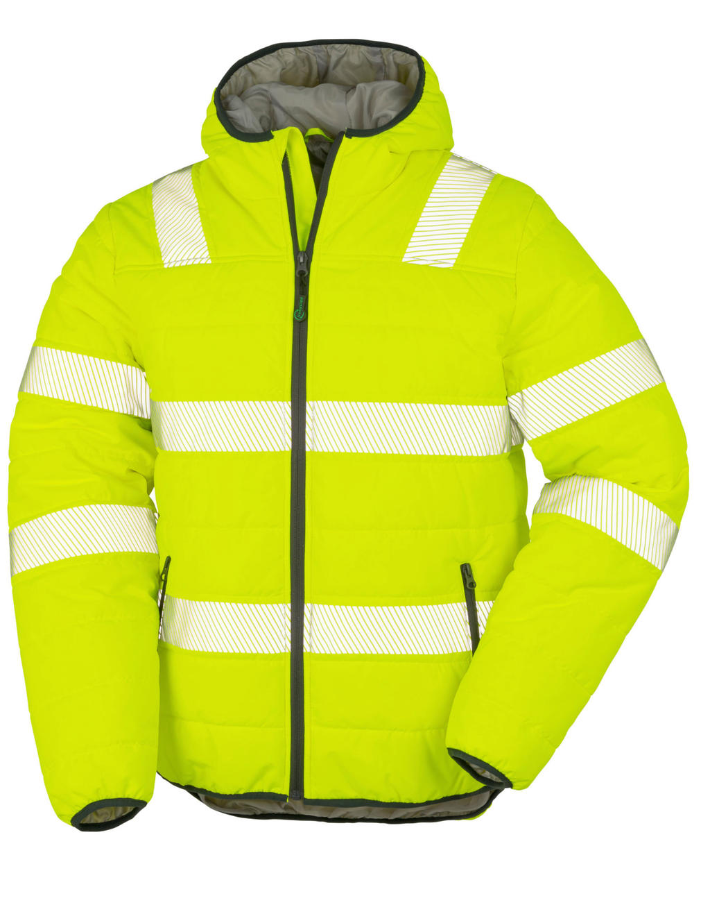  Recycled Ripstop Padded Safety Jacket in Farbe Fluorescent Yellow