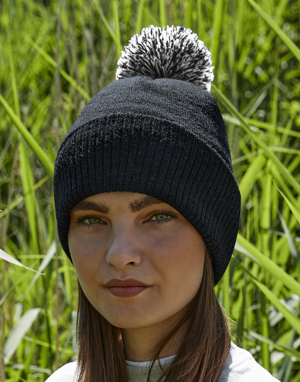  Recycled Snowstar? Beanie in Farbe Black/White