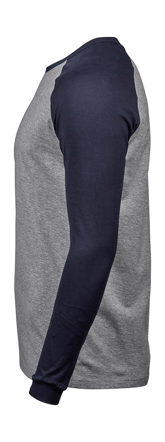  Baseball Tee Long Sleeve in Farbe White/Black