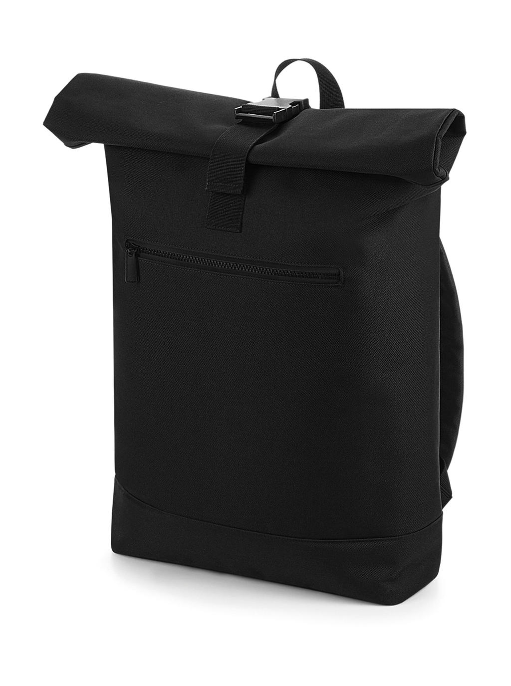  Roll-Top Backpack in Farbe Black