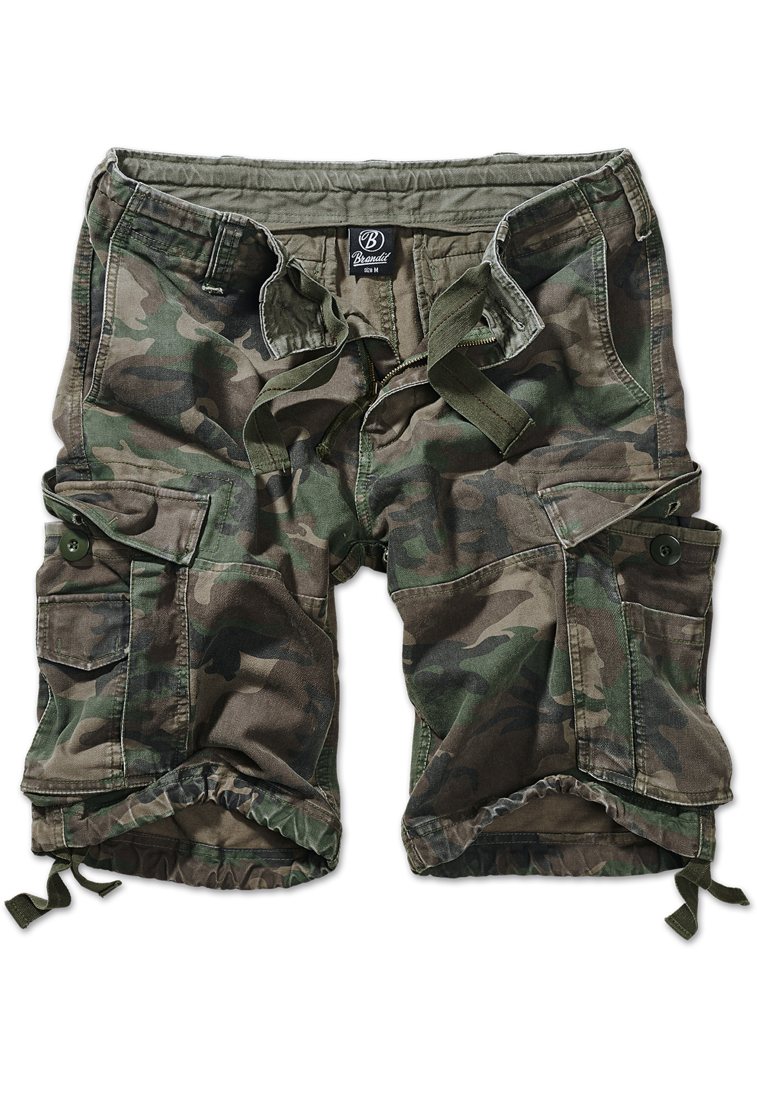 Shorts Vintage Cargo Shorts in Farbe olive camo