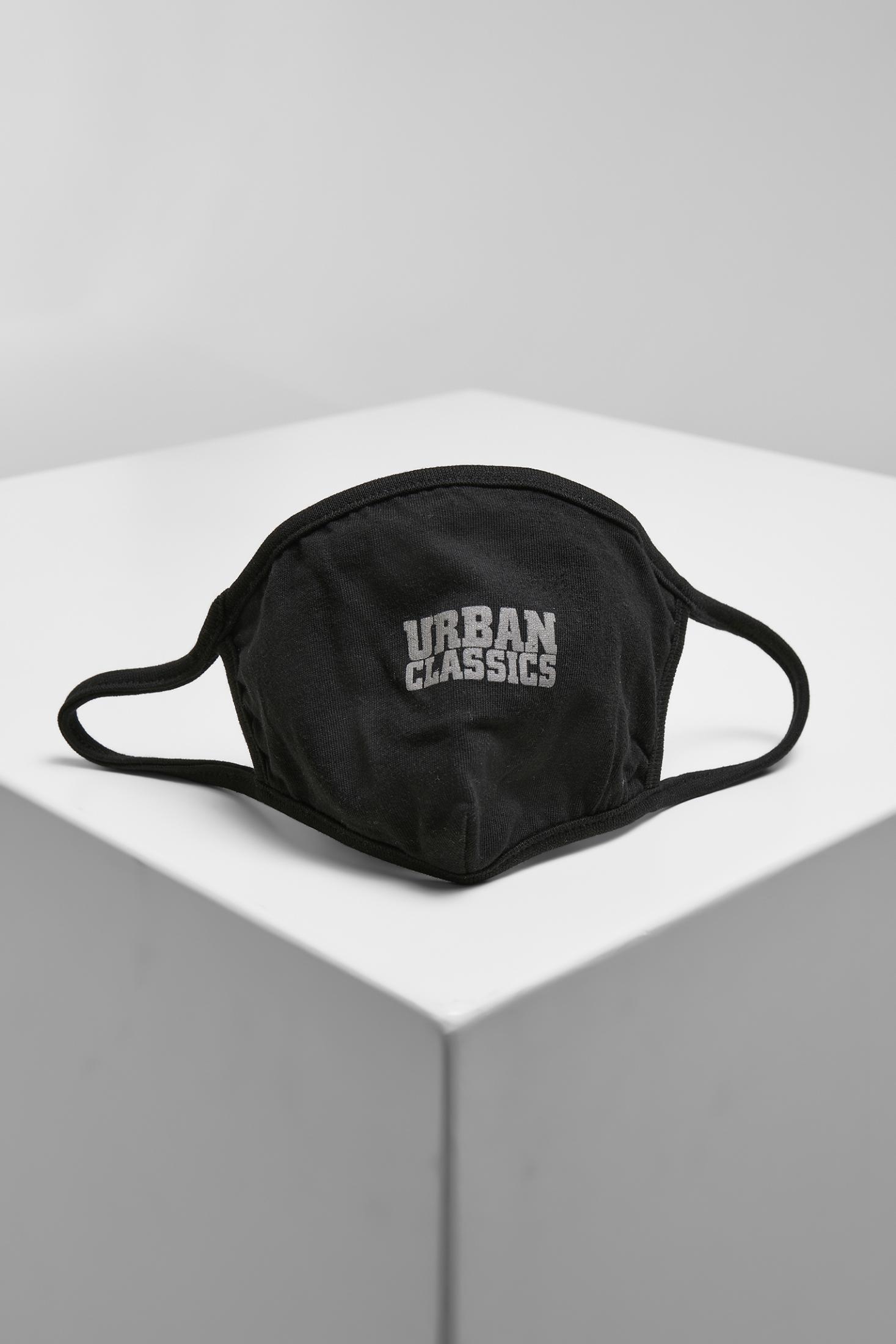 Masken Urban Classics Cotton Face Mask 2-Pack in Farbe black/white+black/grey