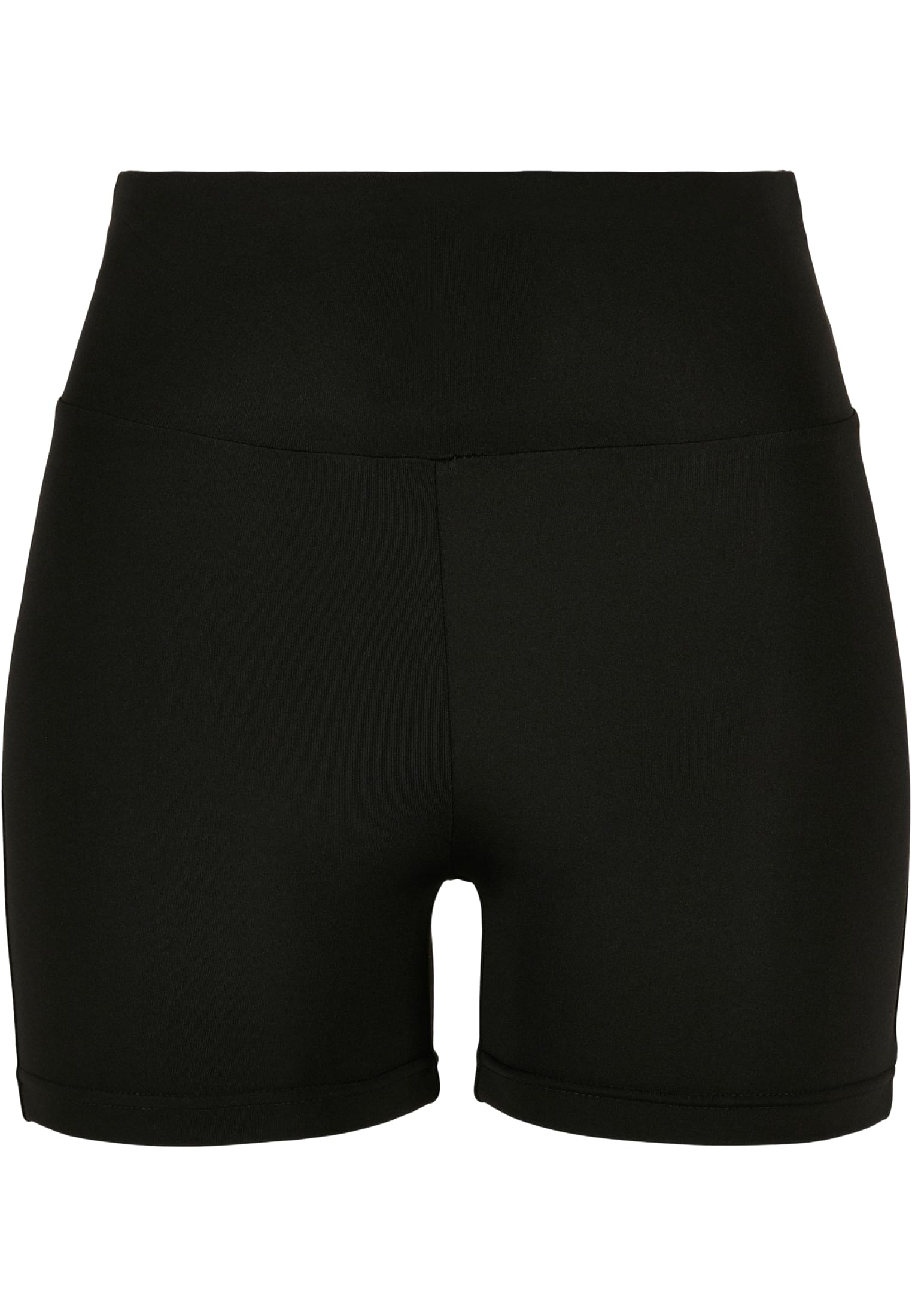 Frauen Ladies Recycled High Waist Cycle Hot Pants in Farbe black