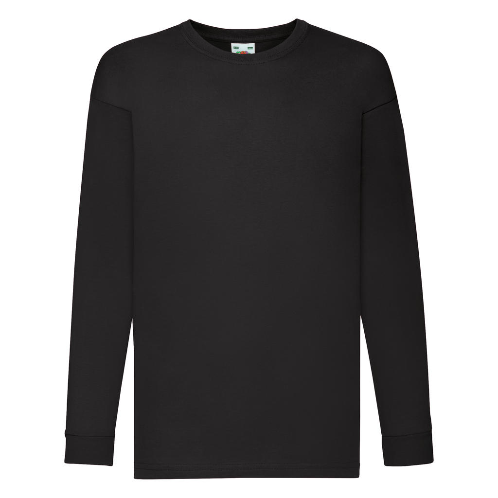  Kids Valueweight Long Sleeve T in Farbe Black