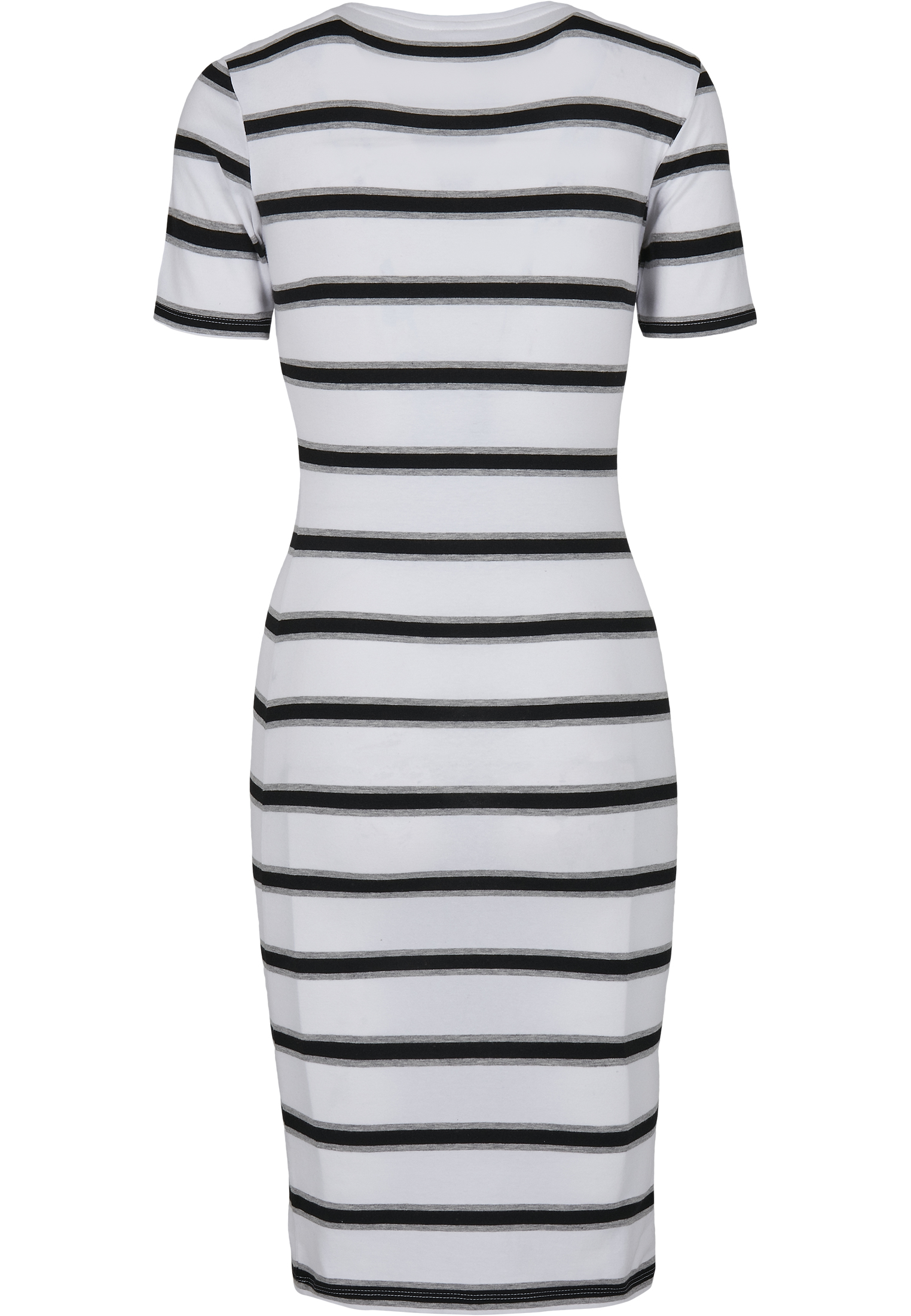 Kleider & R?cke Ladies Stretch Stripe Dress in Farbe white/black
