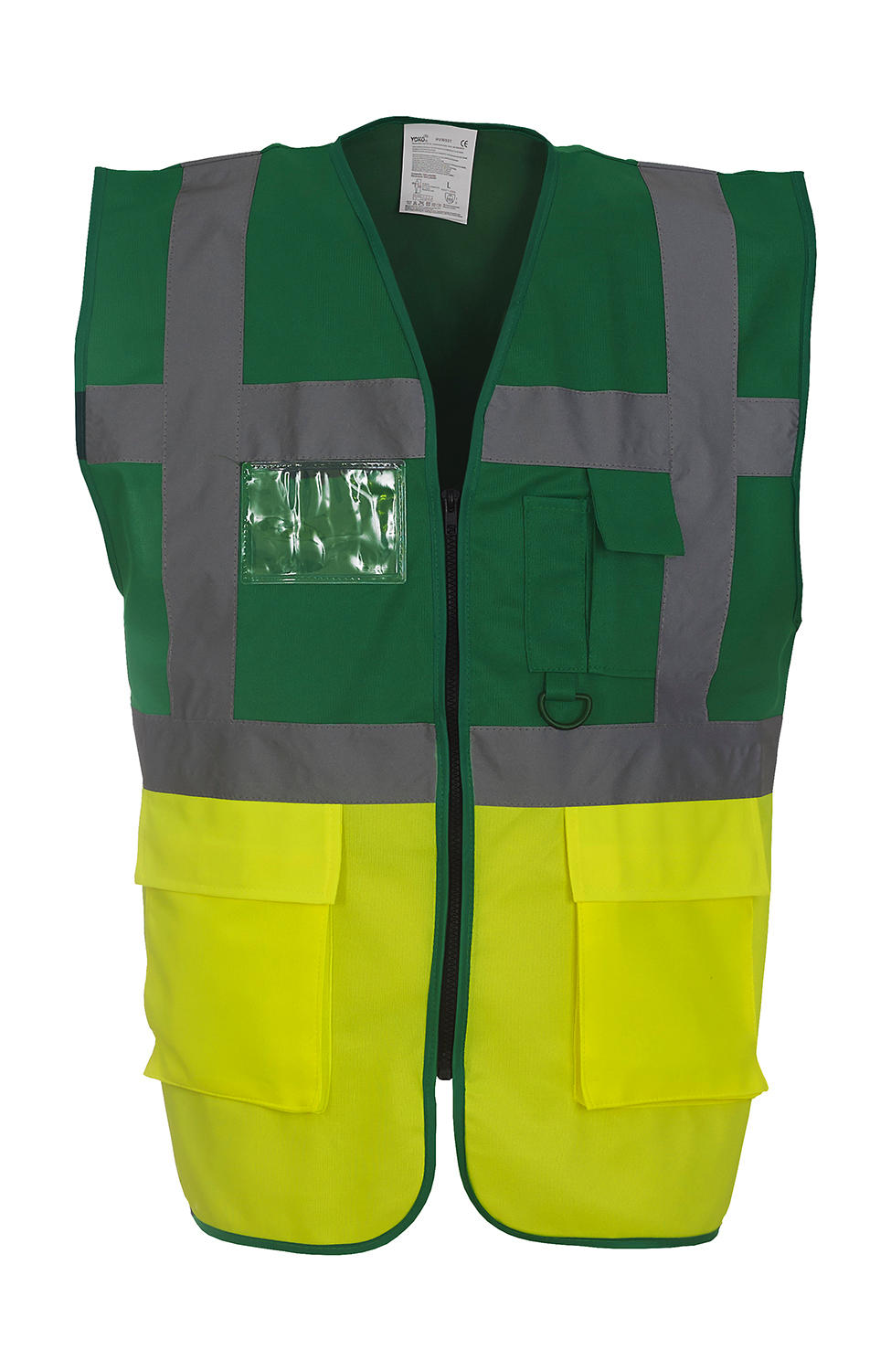  Fluo Executive Waistcoat in Farbe Paramedic Green/Fluo Yellow
