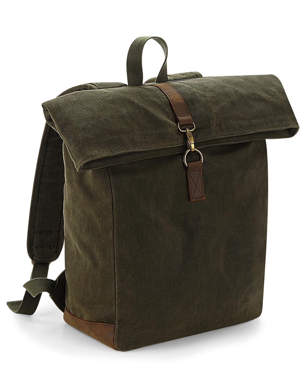  Heritage Waxed Canvas Backpack in Farbe Black