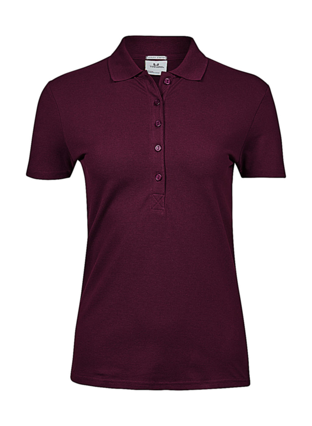  Ladies Luxury Stretch Polo in Farbe Wine