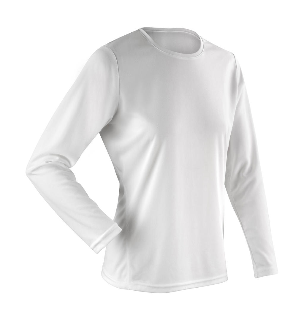  Ladies Performance T-Shirt LS in Farbe White