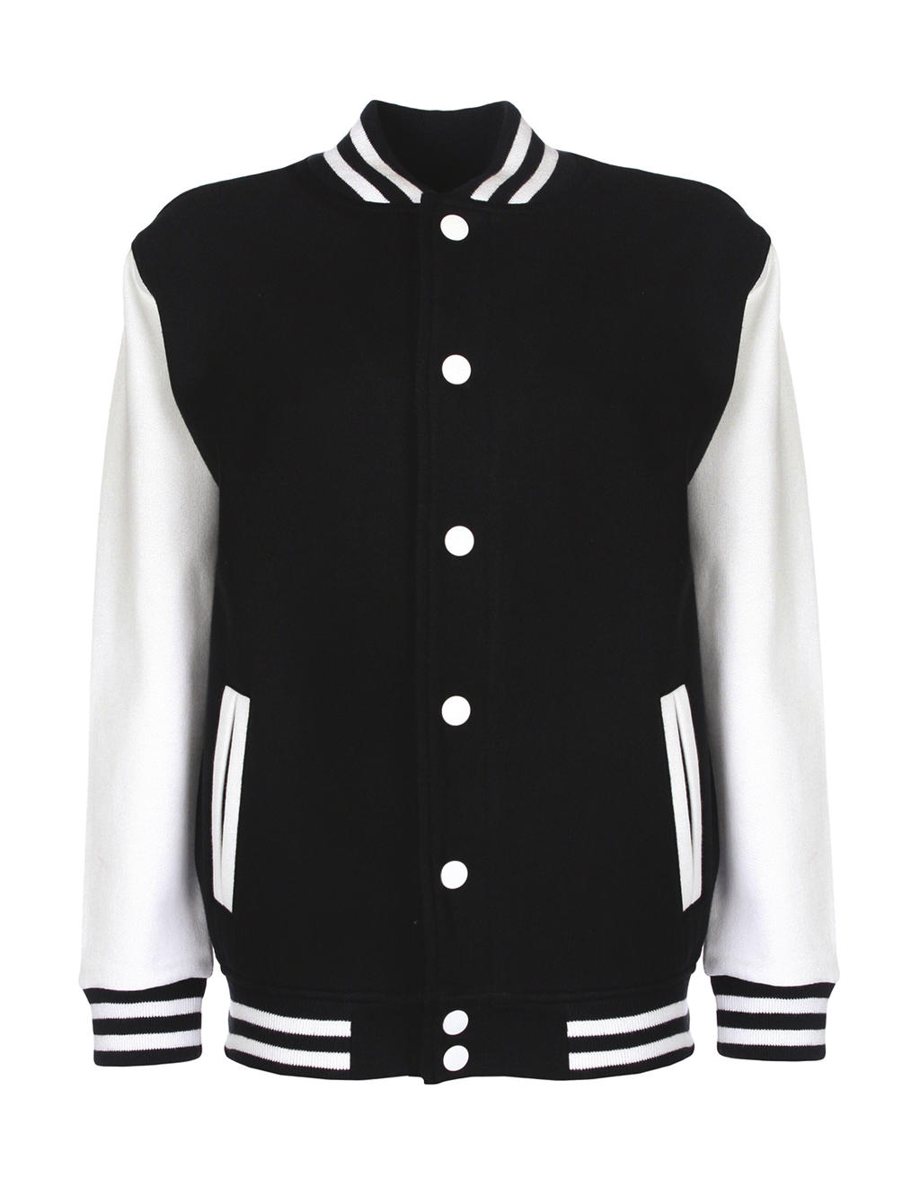 Junior Varsity Jacket in Farbe Black/White