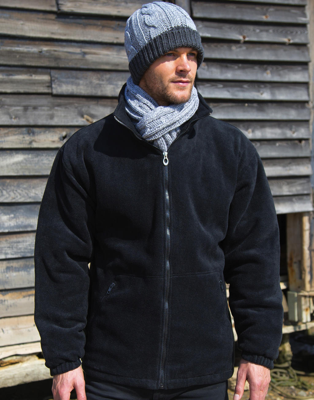  Core Polartherm? Quilted Winter Fleece in Farbe Black