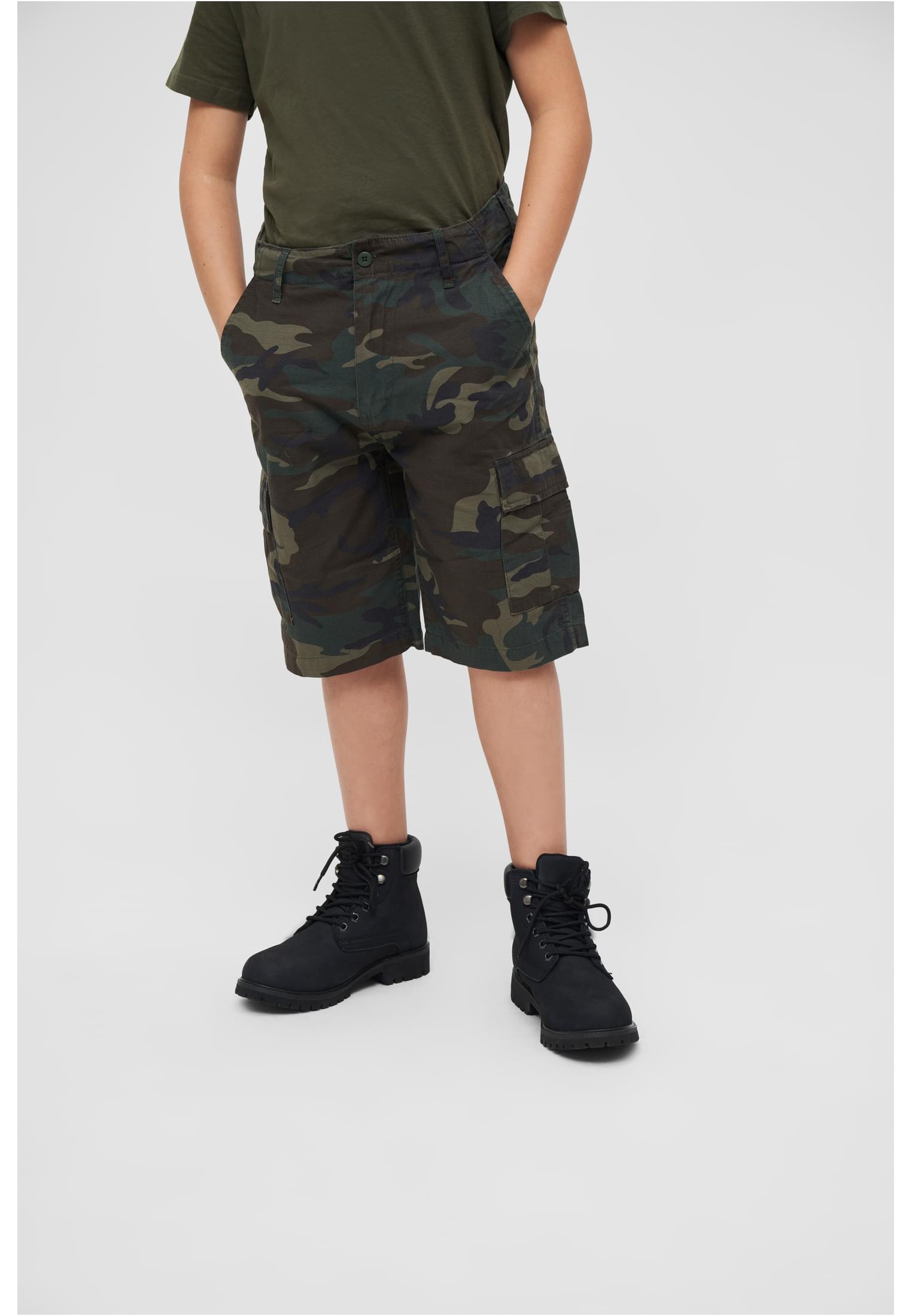 Kinder Kids BDU Ripstop Shorts in Farbe woodland