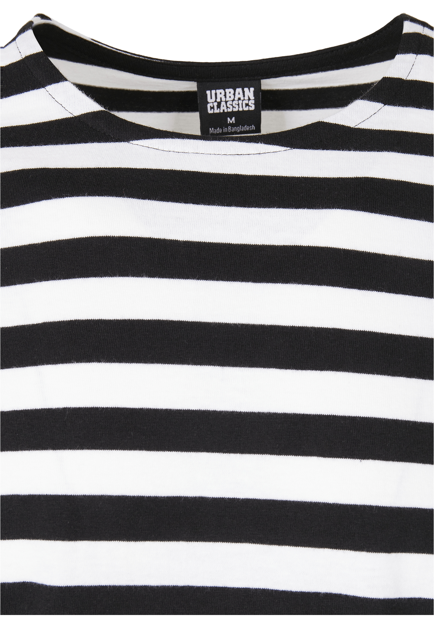 Longsleeves Regular Stripe LS in Farbe white/black