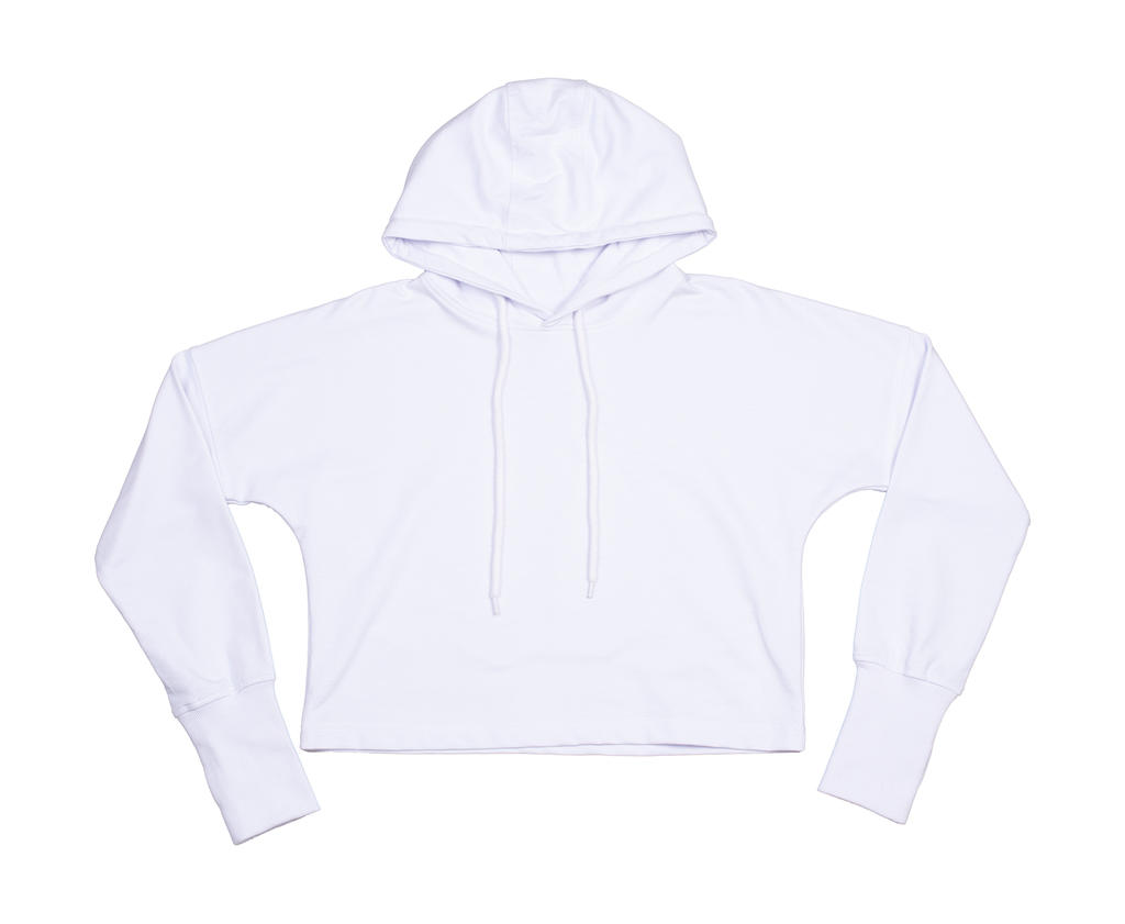  Cropped Hoodie in Farbe White