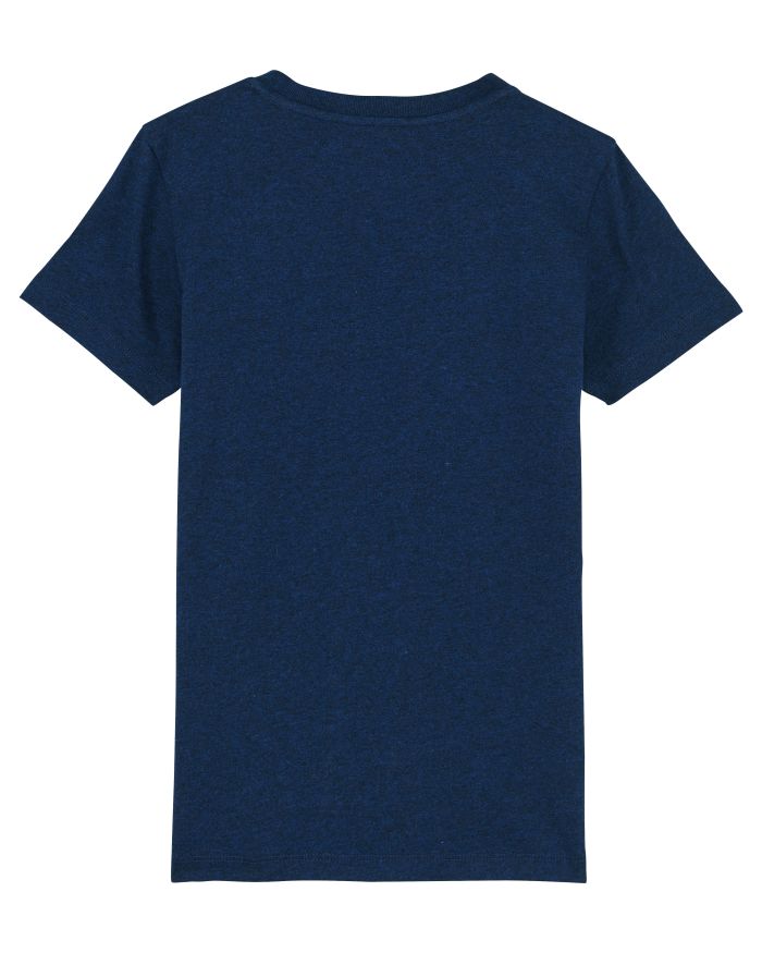 Kids T-Shirt Mini Creator in Farbe Black Heather Blue